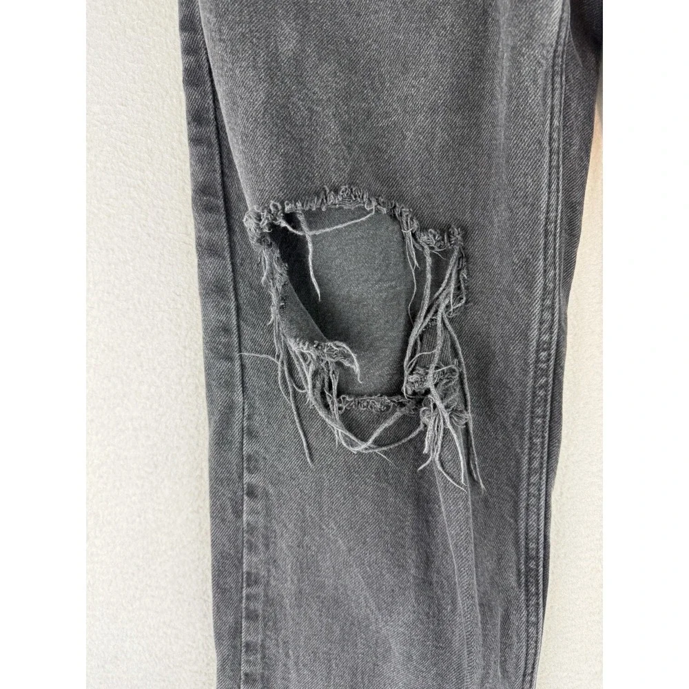 Levi Silvertab Black Jeans Women's Sz 28x31‎ Distressed Skateboard Grunge Baggy